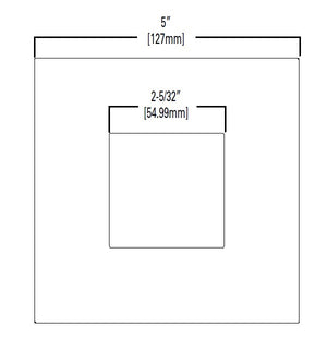 Halo Recessed TL42SMB 2" Square Pinhole Trim, Matte Black Flange