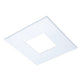 Halo Recessed TL42SMW 2" Square Pinhole Trim, Matte White Flange