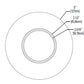 Halo Recessed TL43R2GORBBB 2" Round Lens Pinhole Trim, Diffuse Clear Shielding, Oil Rubbed Bronze Flange, Black Lens Frame