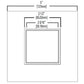 Halo Recessed TL46S6GMWBB 2" Square Lens Wall Wash Pinhole Trim, Matte White Flange, Black Lens Frame