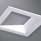 Halo Recessed TLS3LWW6GMW 3.25" Aperture Square Lens Wall Wash, Self-Flanged Trim, Linear Spread Lens, Matte White Reflector and Flange