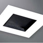 Halo Recessed TLS3PIN2GBNBB 2" Aperture Square Pinhole with Oculus, Open, Self-Flanged Trim, Micro-Prismatic Lens, Brushed Nickel Flange, Black Oculus