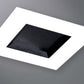 Halo Recessed TLS3PINMBBB 2" Aperture Square Pinhole with Oculus, Open, Self-Flanged Trim, Matte Black Flange, Black Oculus