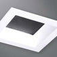 Halo Recessed TLS3PR2GMW 3.25" Aperture Square Polymer Reflector, Lens, Self Flanged Trim, Micro-Prismatic Lens, Matte White Reflector and Flange