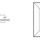 Halo Recessed TLS3R2GMWRL 3.25" Aperture Conical Reflector, Open, Rimless Trim, Micro-Prismatic Lens, Matte White Reflector and Flange