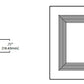 Halo Recessed TLS3R2GWBWF 3.25" Aperture Square Baffle, Lens, Self-Flanged Trim, Micro-Prismatic Lens, Matte White Baffle, Matte White Flange