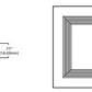 Halo Recessed TLS3RBBWF 3.25" Aperture Square Baffle, Open, Self-Flanged Trim, Matte Black Baffle, Matte Whilte Flange