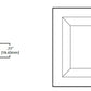 Halo Recessed TLS3RH 3.25" Aperture Square Reflector, Open, Self-Flanged Trim, Semi-Specular Clear Reflector and Flange