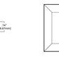 Halo Recessed TLS3RMWRL 3.25" Aperture Square Reflector, Open, Rimless Trim, Matte White Reflector and Flange