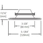 Halo Recessed TLS408TBZBB 4" Square Baffle Trim with Solite Glass Lens, Black Baffle, Tuscan Bronze Ring