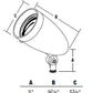 Hubbell Outdoor Lighting 309-M51-ML 150W PAR38 or BR40 Universal Aiming Landscape Lampholder, Wet Location, Dark Bronze Finish