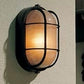 Hubbell Outdoor Lighting BOF-01 28W Euroluxe Wall or Ceiling Mount Decorative Oval Fluorescent Wallpack, Bronze Finish