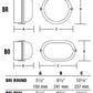 Hubbell Outdoor Lighting BOF-01 28W Euroluxe Wall or Ceiling Mount Decorative Oval Fluorescent Wallpack, Bronze Finish