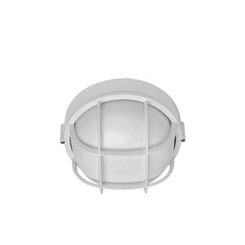 Hubbell Outdoor Lighting BRI-02 100W Euroluxe Wall or Ceiling Mount Decorative Round Incandescent Wallpack, Black Finish