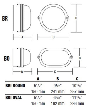 Hubbell Outdoor Lighting BRLU-04 15W Euroluxe Wall or Ceiling Mount Decorative Round LED Wallpack, White Finish