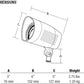 Hubbell Outdoor Lighting BUL-1L3K-U 21W Compact LED Floodlight, 120V-277V, 3000K