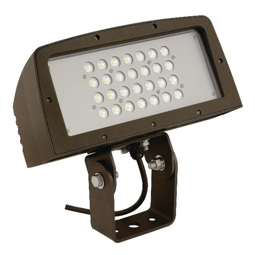 Hubbell Outdoor Lighting FLL-150-4K-U-K 150W LED Yoke Mount Floodlight, 120-277V, Wide Beam Spread, 14665 Lumens, 4000K Bronze Finish