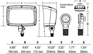 Hubbell FML-20L-52-4K-N-U-K LED Floodlight