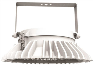 Hubbell Industrial Lighting HBLC-72LU-Y2N-GRWG-R12 169W LED Highbay Light with Wire Guard, 72 LEDs, 5000K Color Temperature, 120-277V, Yoke Mount, 2 Hub, Narrow Distribution