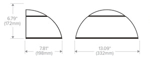 Hubbell LNC2-48L-25-5K7-4W-UNV-DBT-PC Laredo Compact LED Wallpack, 3500 Lumens, Type 4 Wide Distribution, 120-277V, Photocontrol, Dark Bronze Matte Tetured