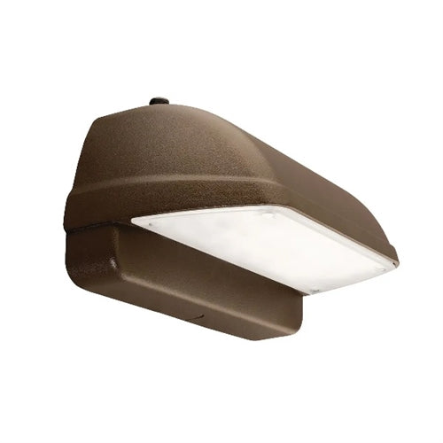 Hubbell Lighting Outdoor LNC2-48L-35-5K7-3-UNV-DBT-PC  Laredo 35W LED Compact Wallpack, Full Cut Off, 5000K, Type III, Bronze Finish with Photocell