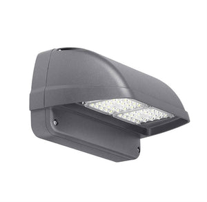 Hubbell Outdoor Lighting LNC2-48L-35-5K7-4W-UNV-DBT 35W Laredo LED Compact Wallpack, Full Cut Off, 5000K, Type III, Bronze Finish