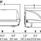 Hubbell Outdoor Lighting LNC3-24L-5K-075-4-U-GR 60W Medium Litepak Wallpack, 5000K, 750mA, Type IV Distribution, 120-277V, Gray Finish