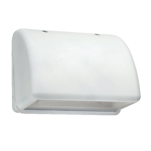 Hubbell Outdoor Lighting NRG-1111-W 100W Pulse Start Metal Halide Full Cutoff Compact Wallpack, 120, 277,347V, White Finish