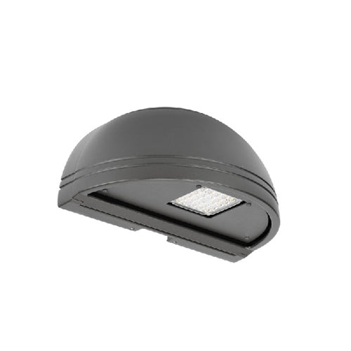 Hubbell Outdoor Lighting QSP1-24L-15-3K7-4F-120-DBT-PC-E 15W Outdoor Quartersphere LED Wallpack, 24 LEDs, 3000K, 70 CRI, Type IV Distribution,
