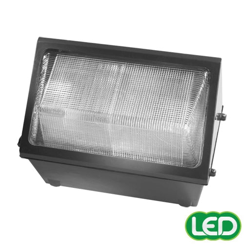Hubbell Outdoor Lighting WGH-225L-4K-C-L 110W LED Glass Wallpack, 120-277V, Type IV Distribution, 12818 Lumens, 4000K, Bronze Finish
