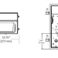 Hubbell Outdoor Lighting WGH1-LS-4K 20-50W LED Glass Wallpack, 120-277V, 3000-7000 Lumens, 4000K, Bronze Finish