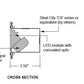 Hydrel HSL11 RD LED 30K MVOLT S MIN5 BBP LED Round Step Light, 3000K Color Temperature, 120-277V, Short Throw Distribution, Dimming Driver, Brushed Brass Paint
