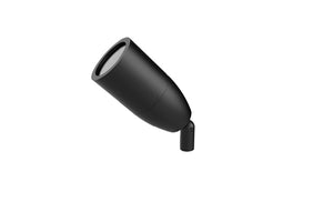 Hydrel PALM A P1 80CRI 50K 120 30DEG WSL KM CN5 C1 BL Accent LED Light, Aluminum, P1 Performance Package, 80 CRI, 5000K, 120V, 30 Degrees Distribution, Watershed Lens, Knuckle Mount, 5" Round Canopy, Short Flush Cap, Black Textured