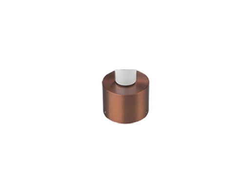Hydrel PM60C S3 BRS Ground Mounting Post Mount, Fixed Height with Conduit, Aluminum, 3" Stem, Bronze Smooth Finish