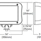 Invue VFS-K-B40-5-LED-E1-MST-BZ Vision Flood Small LED Light, Knuckle Mount, 40 LEDs at 350mA, 120-277V, Medium Symmetrical Rectangular Distribution, Bronze