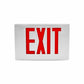 Isolite EDC-EM-R-2-BA-BA-MTEBP Economical Die-Cast LED Exit Sign, Ni-Cad Battery Backup, Red Letter, Double Face, Brushed Aluminum Face Color, Brushed Aluminum Frame Color, Universal Mount