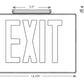 Isolite EDC-EM-R-2-BA-BA-MTEBP-SD Economical Die-Cast LED Exit Sign, Ni-Cad Battery Backup, Red Letter, Double Face, Brushed Aluminum Face Color, Brushed Aluminum Frame Color, Universal Mount, Self-Diagnostics