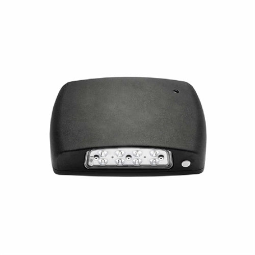 Isolite OWL-AC-BK-MB 17W Outdoor Wet Location LED Emergency Light, AC Only, Photocell, 120-277V, Black Frame, Back Mount