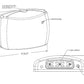 Isolite OWL-AC-SL-MB 17W Outdoor Wet Location LED Emergency Light, AC Only, Photocell, 120-277V, Silver Frame, Back Mount