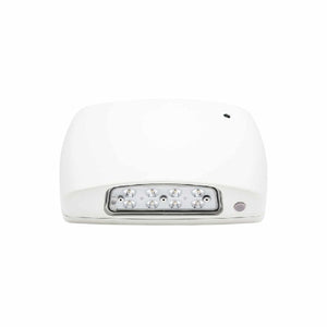 Isolite OWL-EM-WH-MB Outdoor Wet Location LED Emergency Light, AC Operation with Ni-Cad Battery Backup, Photocell, 120-277V, White Frame, Back Mount