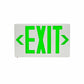Isolite RL-AC-G-U-BK-MTEB Reliance Thermoplastic LED Exit Sign, AC Only, Green Illumination, Universal Face, Black Frame, Universal Mount