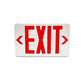 Isolite RL-AC-R-U-WH-MTEB Reliance Thermoplastic LED Exit Sign, AC Only, Red Illumination, Universal Face, White Frame, Universal Mount