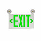 Isolite RLC-LED-G-U-WH-MTEB-SD RLC-LED Thermoplastic Exit & Emergency Combo, Green Letters, Universal Face Count, White, Top/End/Back Mount, Self-Diagnostics