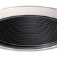 Juno Recessed Lighting 14B-WH (14 BWH) 4" Line Voltage Baffle Downlight Trim, Black Baffle, White Trim