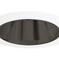 Juno Recessed Lighting 17B-WH (17 BWH) 4" Line Voltage Reflector Downlight Trim, Black Reflector, White Trim