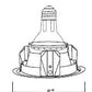Juno Recessed Lighting 17WHZ-ABZ (17 WHZBRZ) 4" Line Voltage Reflector Downlight Trim, Wheat Haze Reflector, Age Bronze Trim