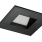 Juno Aculux Recessed Lighting 2001SQBHZ-SF 2" LED Square Adjustable Angle Cut Reflector, Lensed, Black Haze Self Flanged Trim