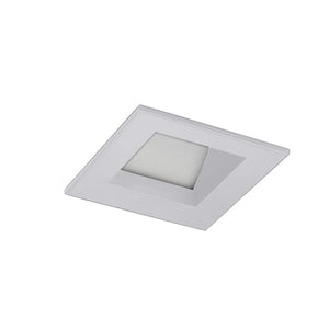 Juno Aculux Recessed Lighting 2001SQHZ-FM 2" LED Square Adjustable Angle Cut Reflector, Lensed, Haze Flush Mount Trim