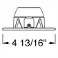Juno Aculux Recessed Lighting 2002SQHZ-SFWH 2" LED Square Reflector, Lensed, Haze Reflector, White Self Flanged Trim