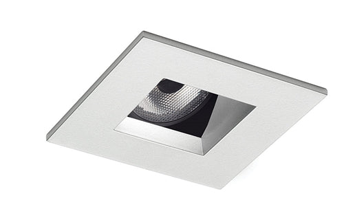 Juno Aculux Recessed Lighting 2008SQHZ-SF 2" LED Square Adjustable Angle Cut Reflector, Haze Self Flanged Trim